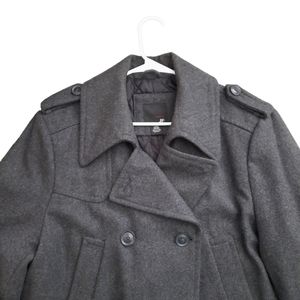 Mens large double breasted peacoat